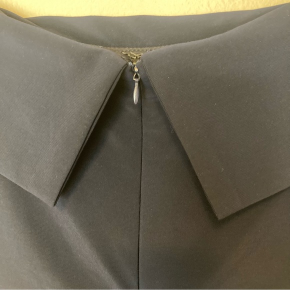 Betsy & Adam 6 Blue Floral Off Shoulder Dress Sleeveless Long Maxi Sheer Waist - Picture 9 of 12